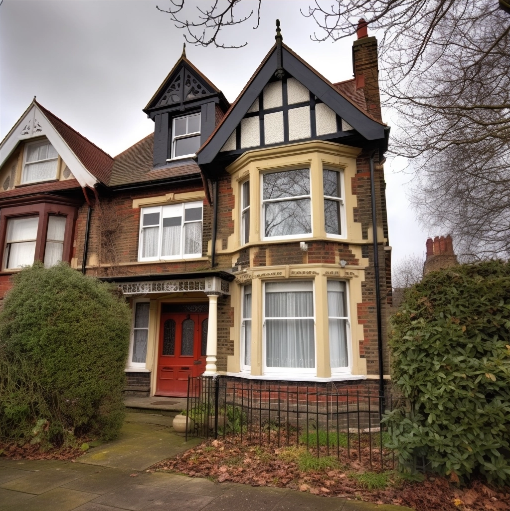 Victorian era house front